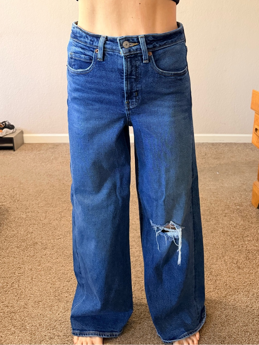 Old Navy Women's Extra High-Waisted Super Wide-Leg Jeans